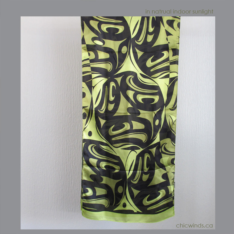 3 Eagles Design Silk Scarf