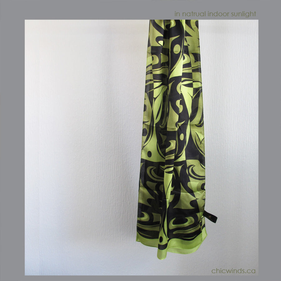 3 Eagles Design Silk Scarf