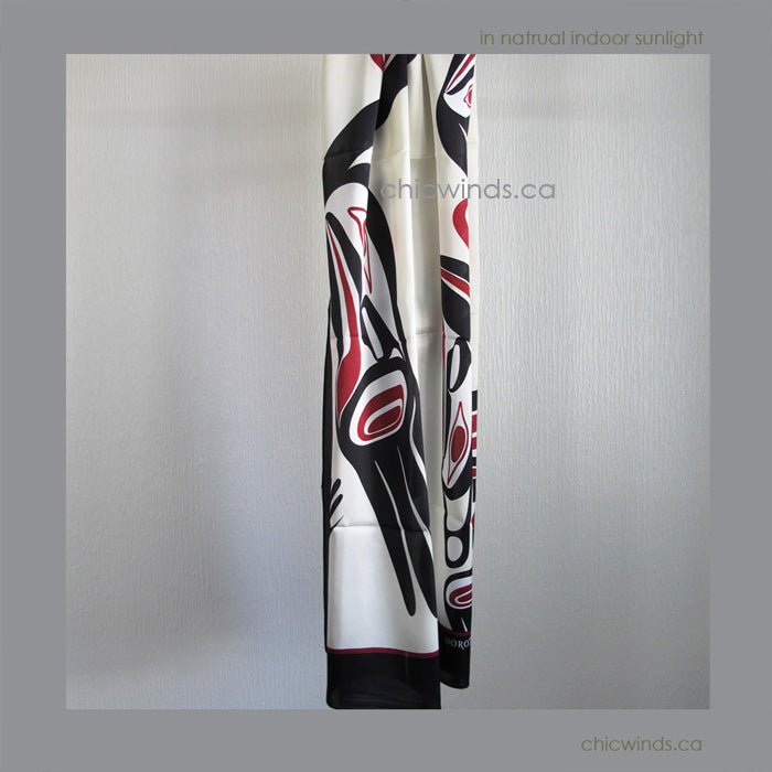 Dorothy Grant Native Art Silk Scarf - Eagle ( classic )