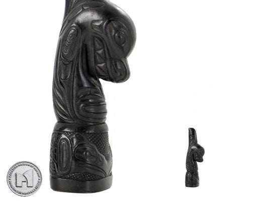 Canadian Museum of History licensed reproduction - Whale/Raven 4 1/2"H