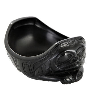 Haida argillite Frog bowl