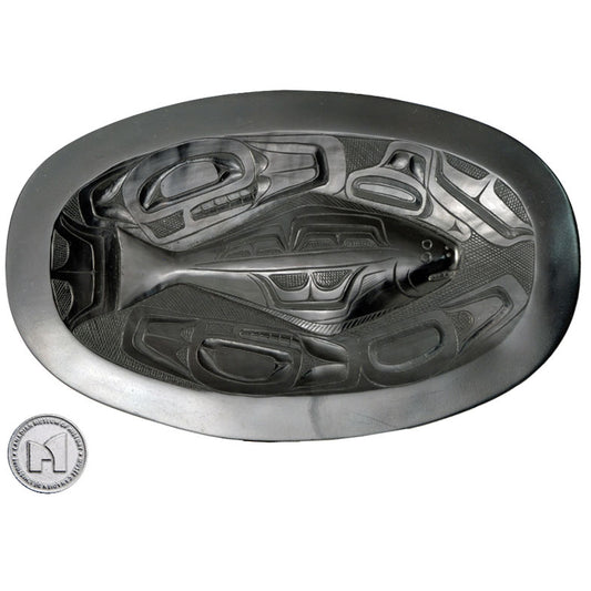 CMH licensed reproduction of Haida argillite potlatch plate