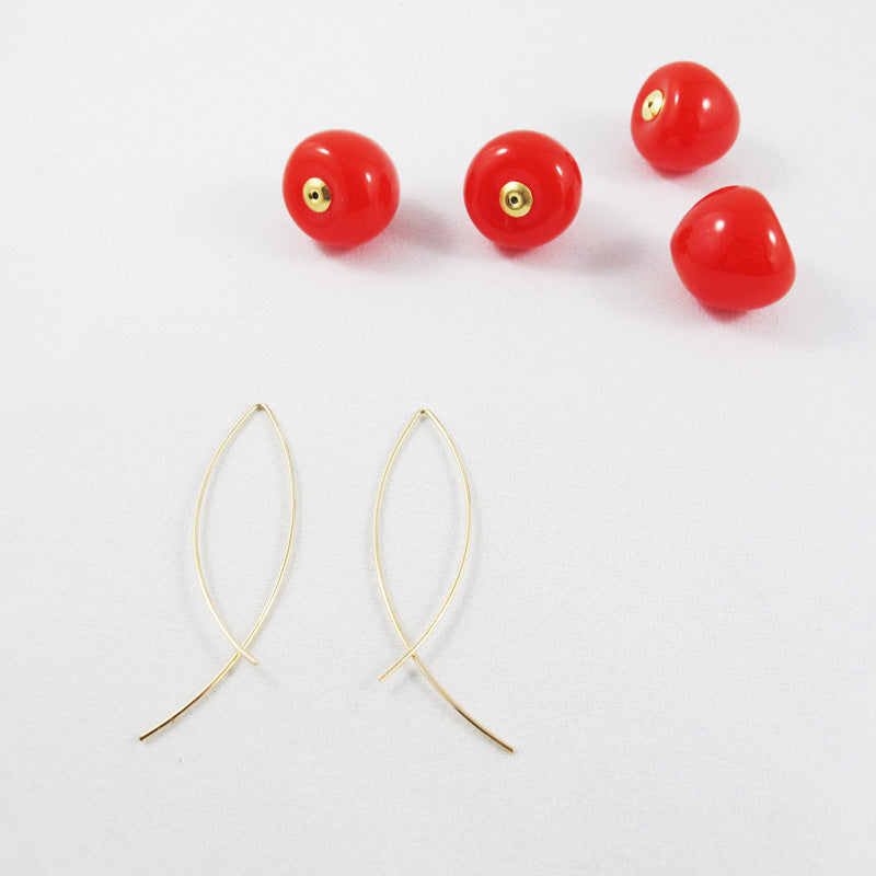 Amelia Cherry Drop Earrings
