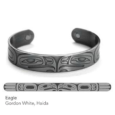 Silver Copper Bracelet: Eagle