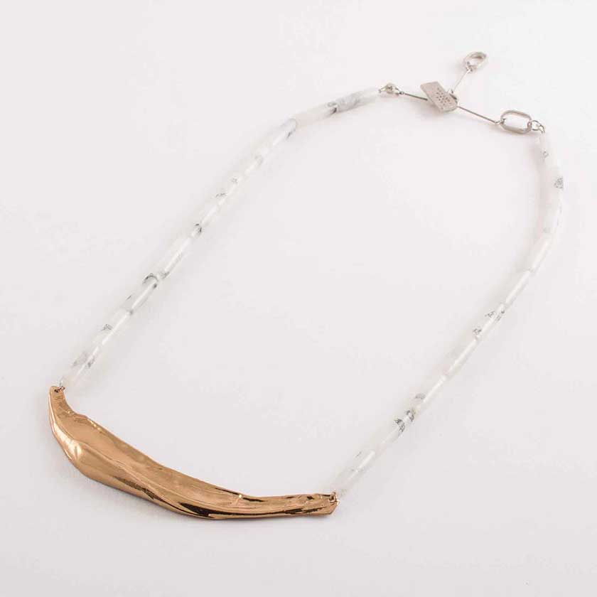Anne Marie-Marble Necklace: Lavane