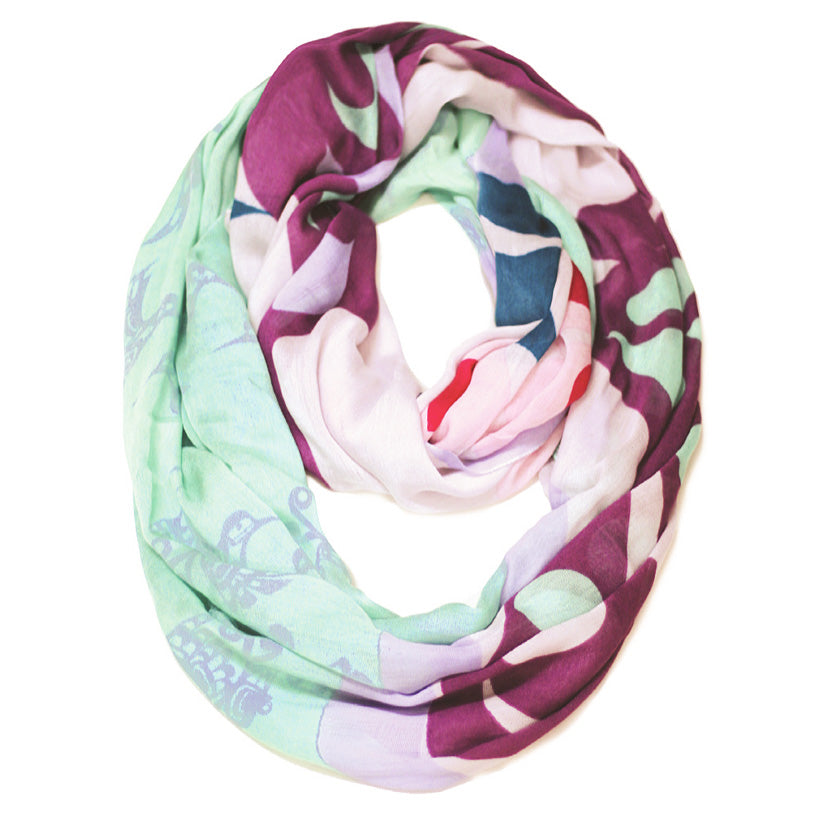 Bamboo Circle Scarf - Hummingbird