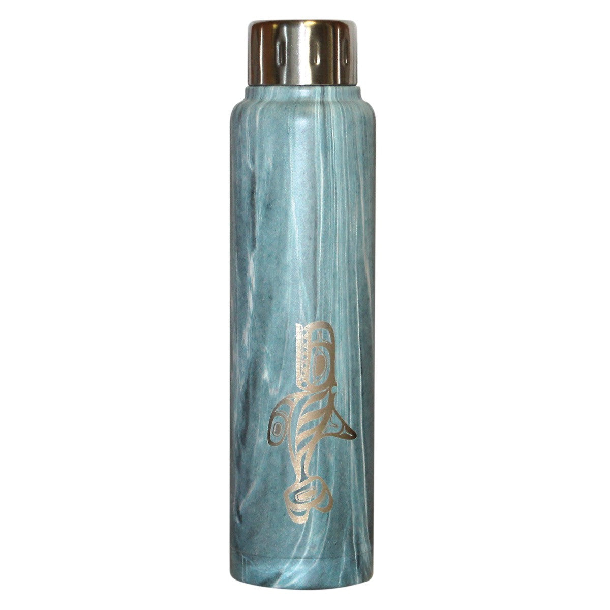 Insulated Stainless Steel Totem Bottle - Orca by Corey Bulpitt