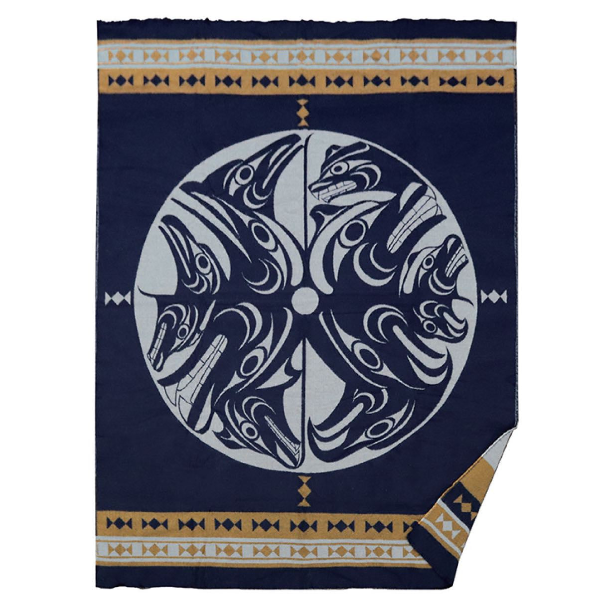 Woven Blanket - "Harmony" by Francis Horne Sr.