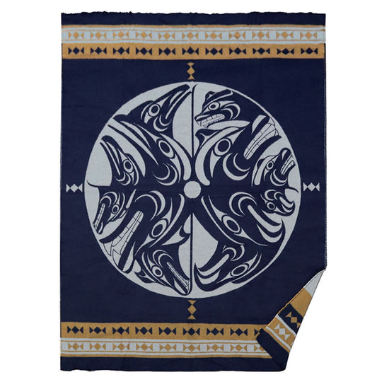 Woven Blanket - "Harmony" by Francis Horne Sr.