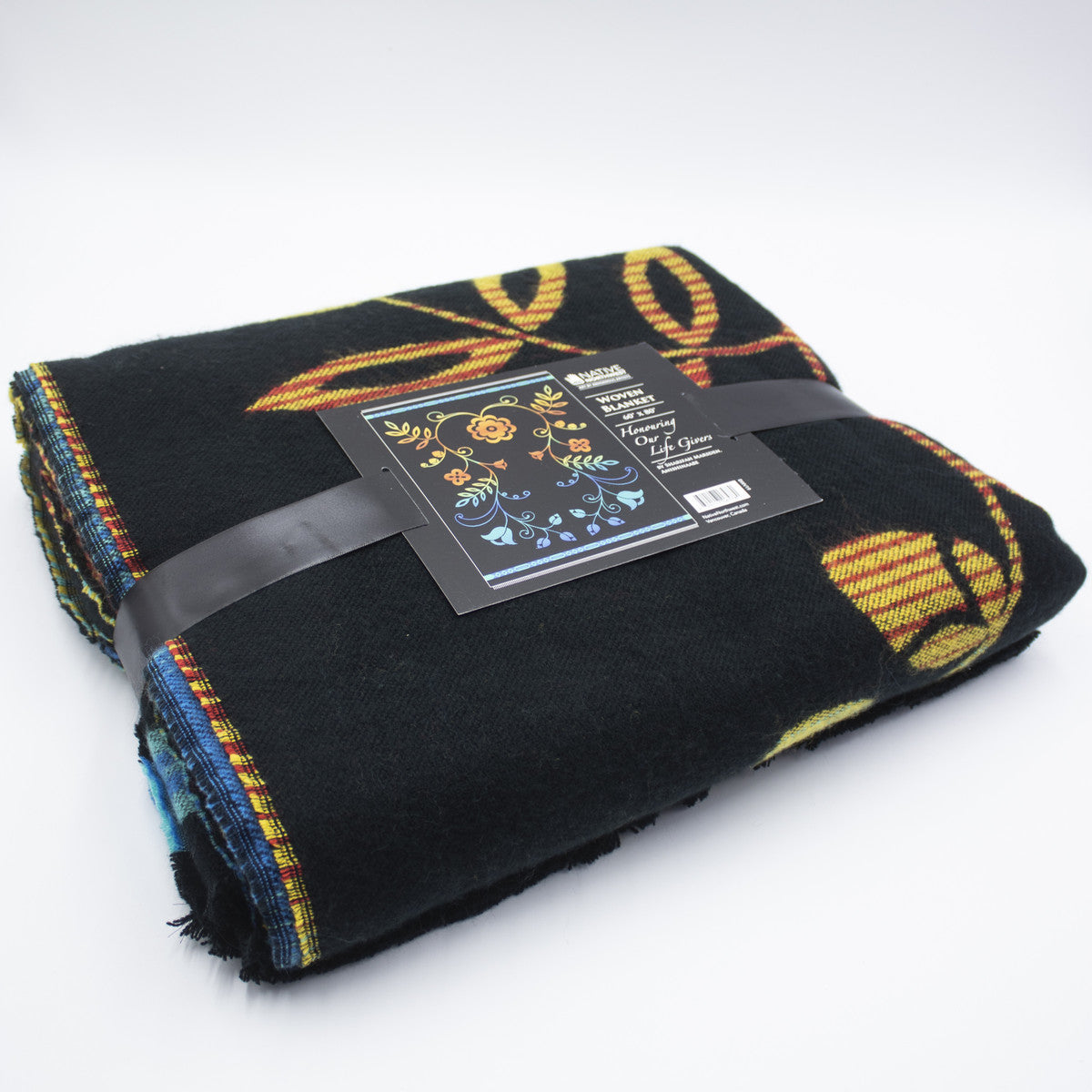 Woven Blanket - "Honouring Our Life Givers" by Sharifah Marsden