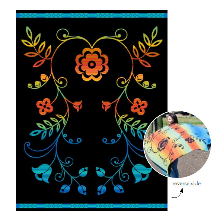 Woven Blanket - "Honouring Our Life Givers" by Sharifah Marsden