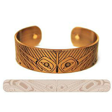 Copper Bracelet: Hummingbird