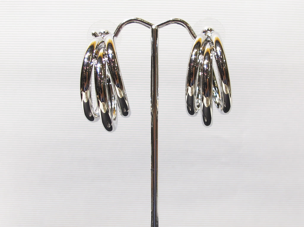 Triple Hollow Hoop Earrings