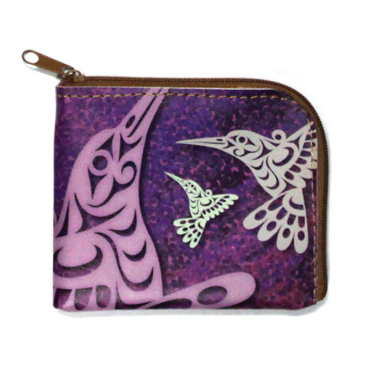 Hummingbird Coin Purse by Joe Wilson-Sxwaset