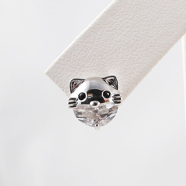 Cat & Fish Crystal Stud Earrings