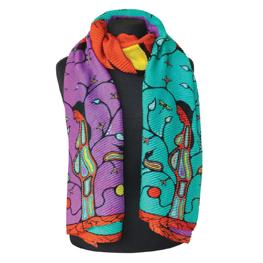 Eco Scarf - Tree of Life by Jason Adair, Ojibway