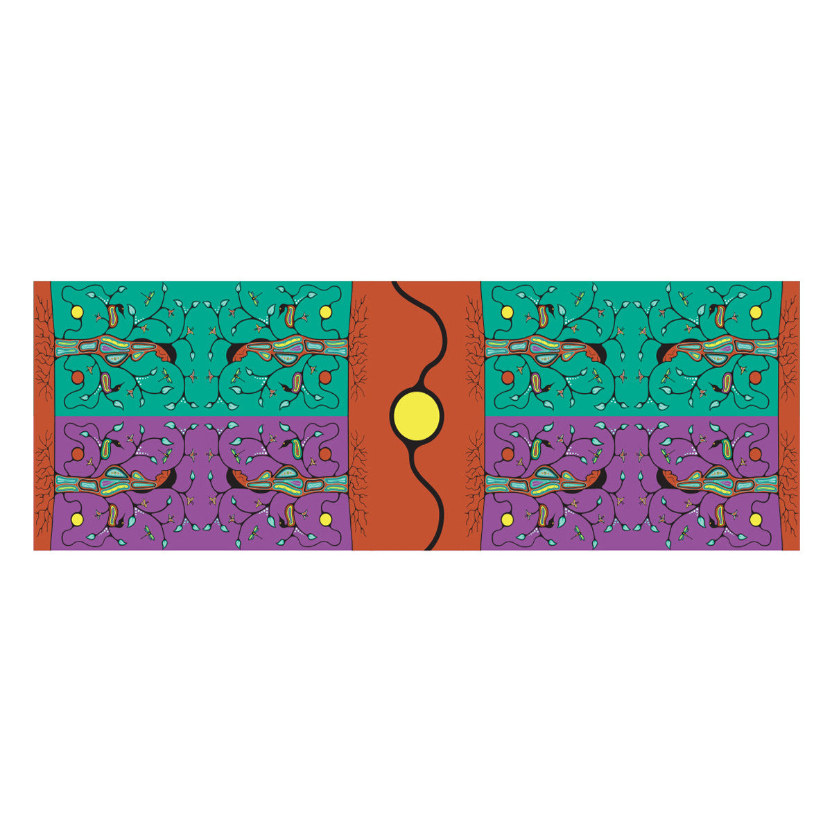 Eco Scarf - Tree of Life by Jason Adair, Ojibway