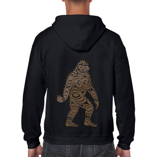 Sasquatch Unisex Zippered Hoodie – Echoes of the Forest