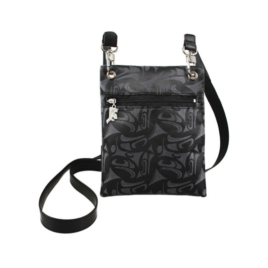 Printed Fabric Passport Pouch : 3 Eagles