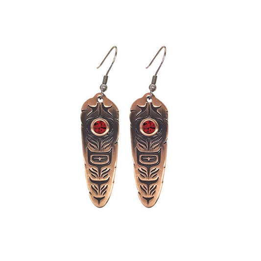 Sacred Feather Earrings by Simone Diamond (6 colors)