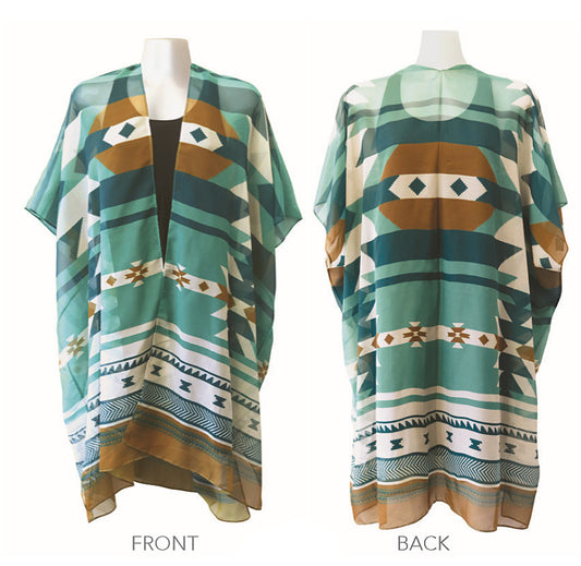 Cover-Up Kimono - Salish Weaving