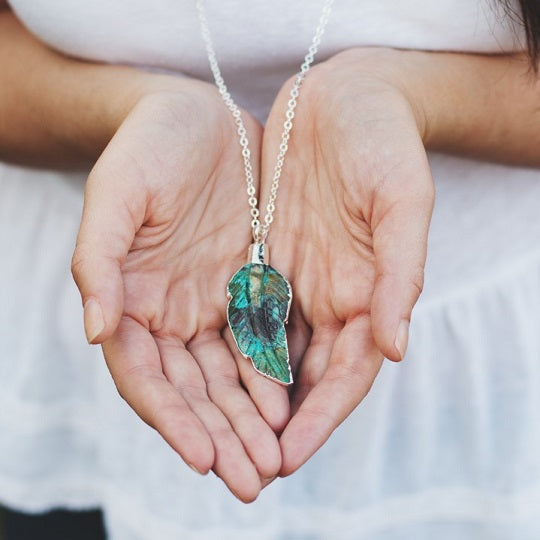 Sparrow Necklace-green
