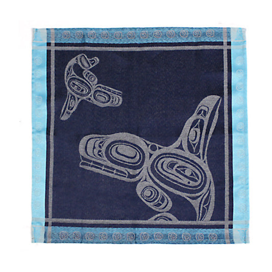 Indigenous Art 2-Piece Napkins Set - "Whale" by Ernest Swanson
