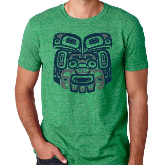 Ch'aak'(Eagle) Cotton T-Shirt by Alison Bremner