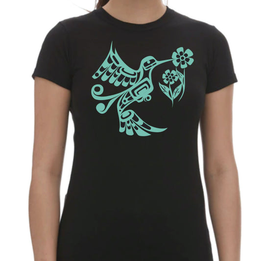 Hummingbird Cotton T-Shirt by Francis Dick