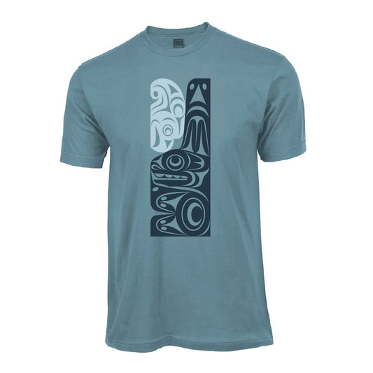 Thunderbird and Whale T-shirt by Maynard Johnny, Jr