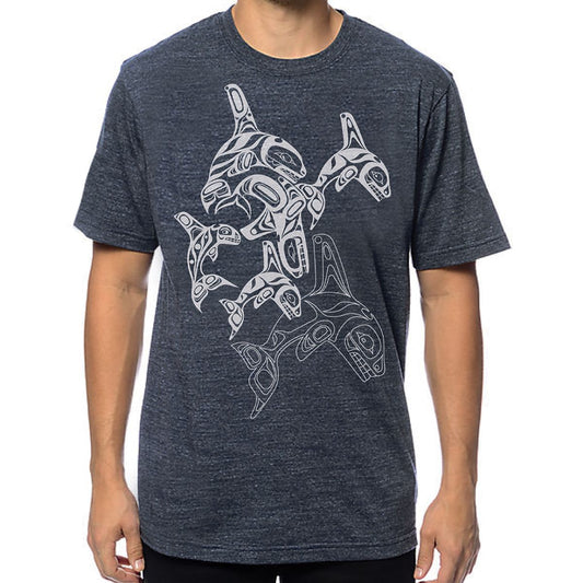 Cotton Graphic T-Shirt - Orca by Paul Windsor