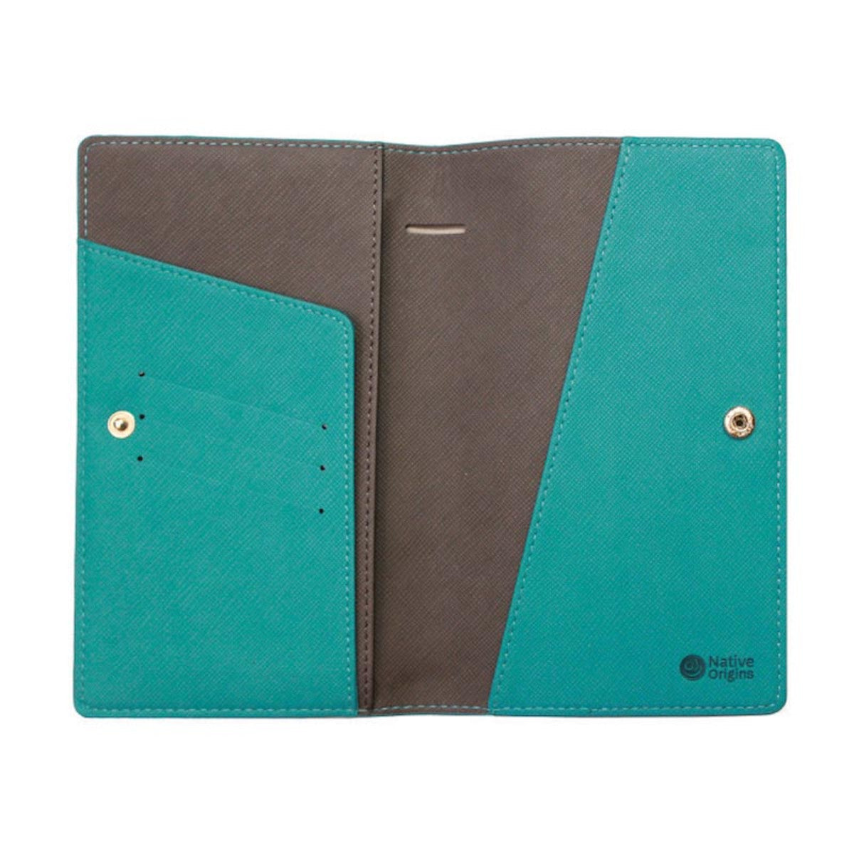 Bear box Travel Wallet by Ernest Swanson (Turquoise)