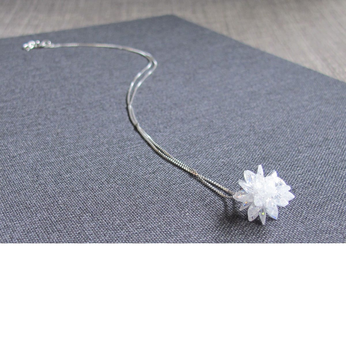 Sparking Silver Necklace "The North Star"
