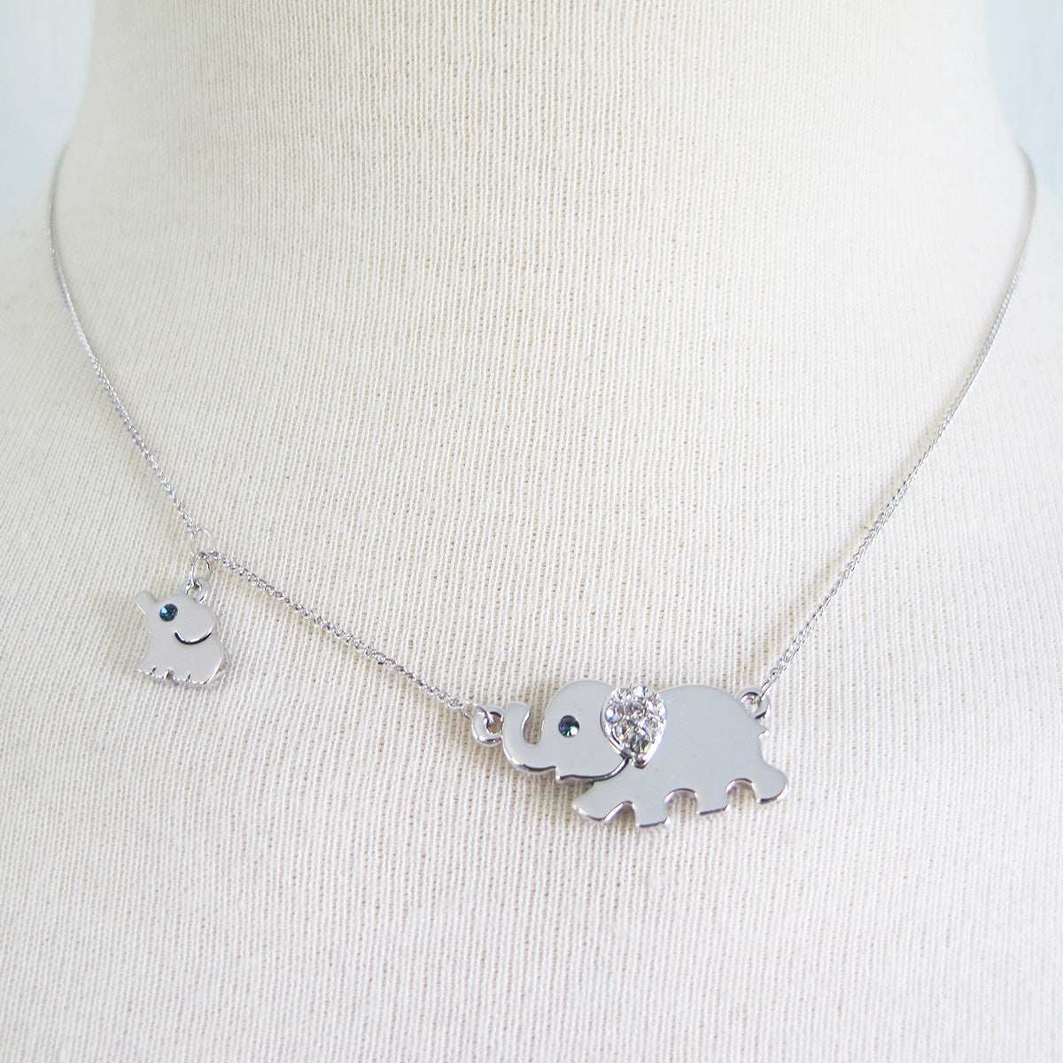 "Mom & Me" Elephant Necklace