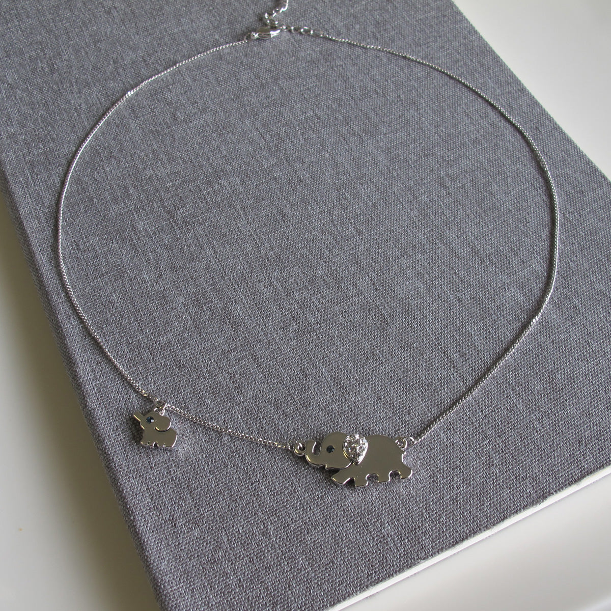 "Mom & Me" Elephant Necklace
