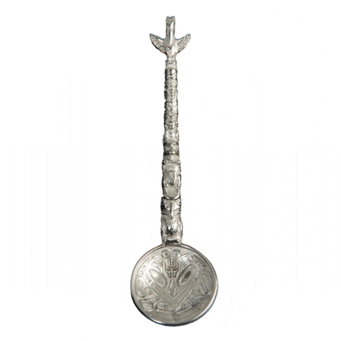 Bear Mask Pewter Spoon