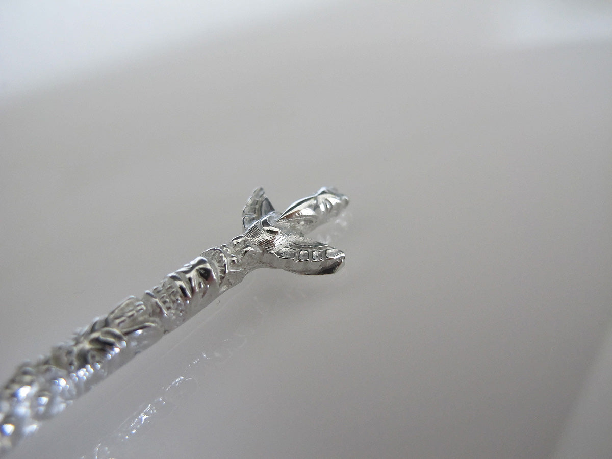 Bear Mask Pewter Spoon