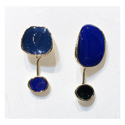 Free Shaped Enamel Drop Earrings