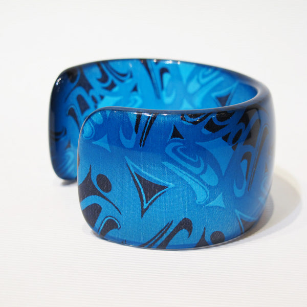 Corrine Hunt Silk Inspiration Cuff Bracelet. Turquoise.