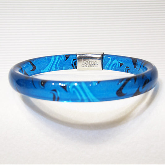 Corrine Hunt Silk Inspiration Bangle. Turquoise.