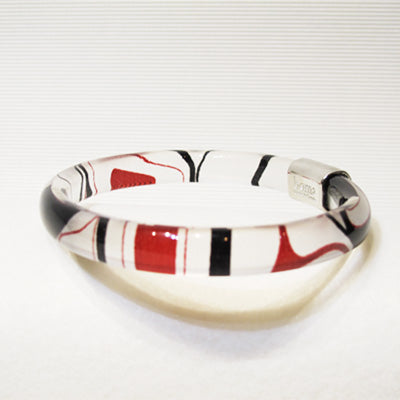 Kelly Robinson Silk Inspiration Bangle Red/Black
