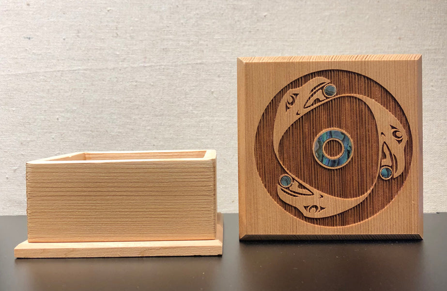 Bentwood Box - "Raven Spindle Whorl"