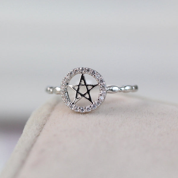 Cubic Zirconia Star Ring