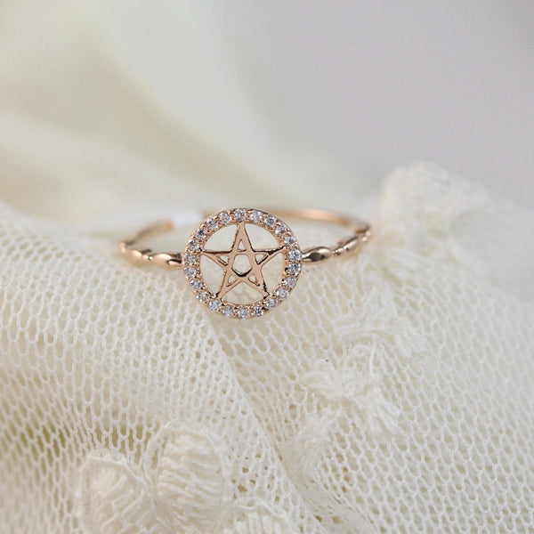 Cubic Zirconia Star Ring