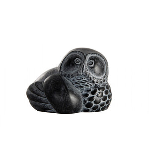 Nestled Owl Sculpture – Spirit of Wisdom and Intuition