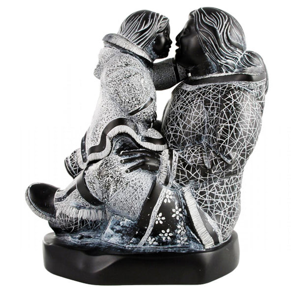 Inuit Mother and Child Sculpture