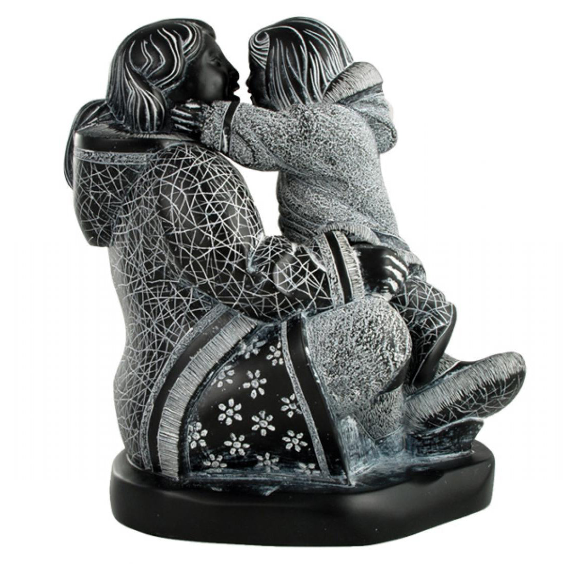 Inuit Mother and Child Sculpture