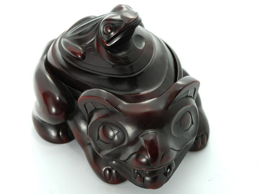 Bear & Frog Spirit Box – Strength and Transformation in Harmony