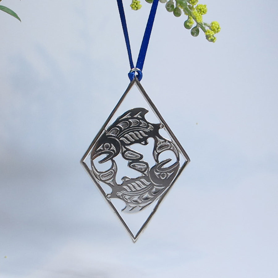 Salmon Pewter Ornament