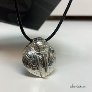 Silver Raven Pendant by Andrew Williams